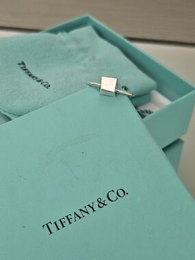 Tiffany & Co.  Frank Gehry Sterling Silver Torque Cube
